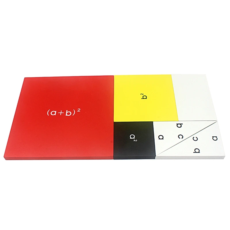  Wooden Toy Montessori Pythagorean Theorem ABC Board Math Formula Learning School Classroom Teaching - 32969535390
