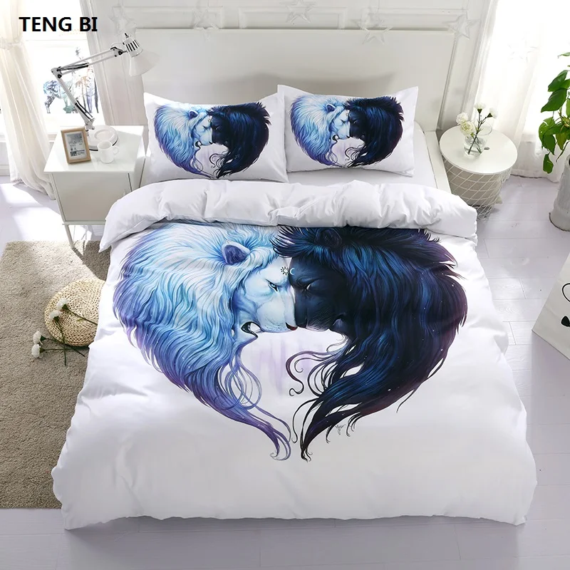 Teng Bi Brand Bohemian Bohemian Animal Cartoon Bedding Set Bright