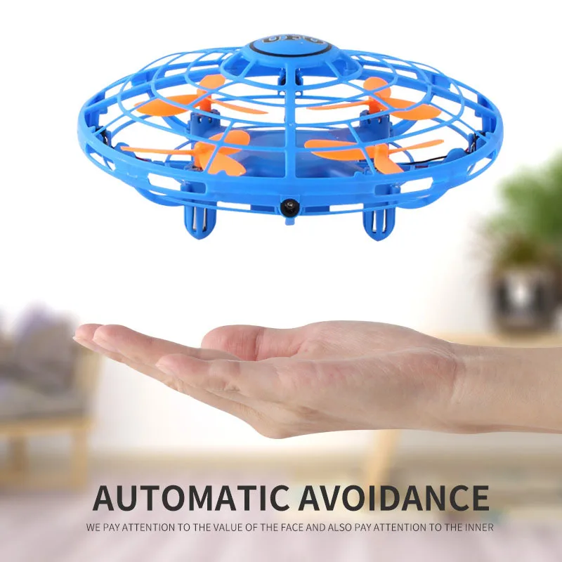 

RC Anti-collision Hand UFO Ball Flying Aircraft RC Toys Led Gift Suspension Mini Induction Drone for Children Boys TSLM1