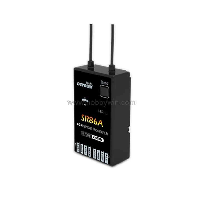 Dynam Detrum SR86A 8CH 2 4G стабильный Приемник 6 осевой гироскоп 3 16 В ШИМ 71 Гц Выход для