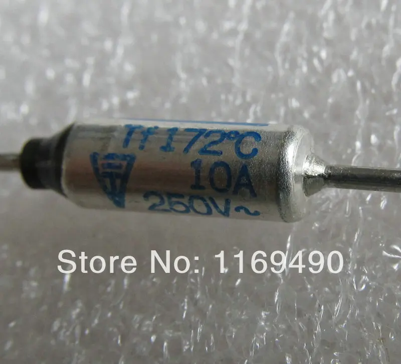 10pcs SEFUSE Thermal Cutoffs SF169E Thermal Fuse 172C TF Cutoff 10A 250V New Free shippingin