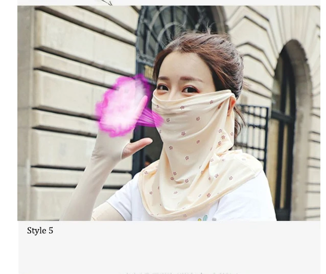 Sunscreen Veil Mask Girl Face shading UV Protection Outdoor neck protective face thin breathable Sunscreen Veil Mask Girl Face shading UV Protection Outdoor neck protective face thin breathable