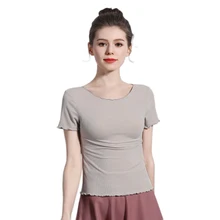 Повседневные летние женские майки, топы AIRCOOL wood fiber жилет с коротким рукавом простое удобное нижнее белье топы Джемпер женские новые