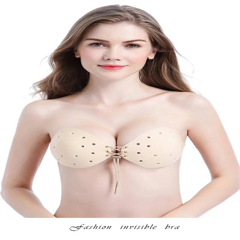 New Sexy bra Women Self Adhesive Strapless Breathable Stick Gel
