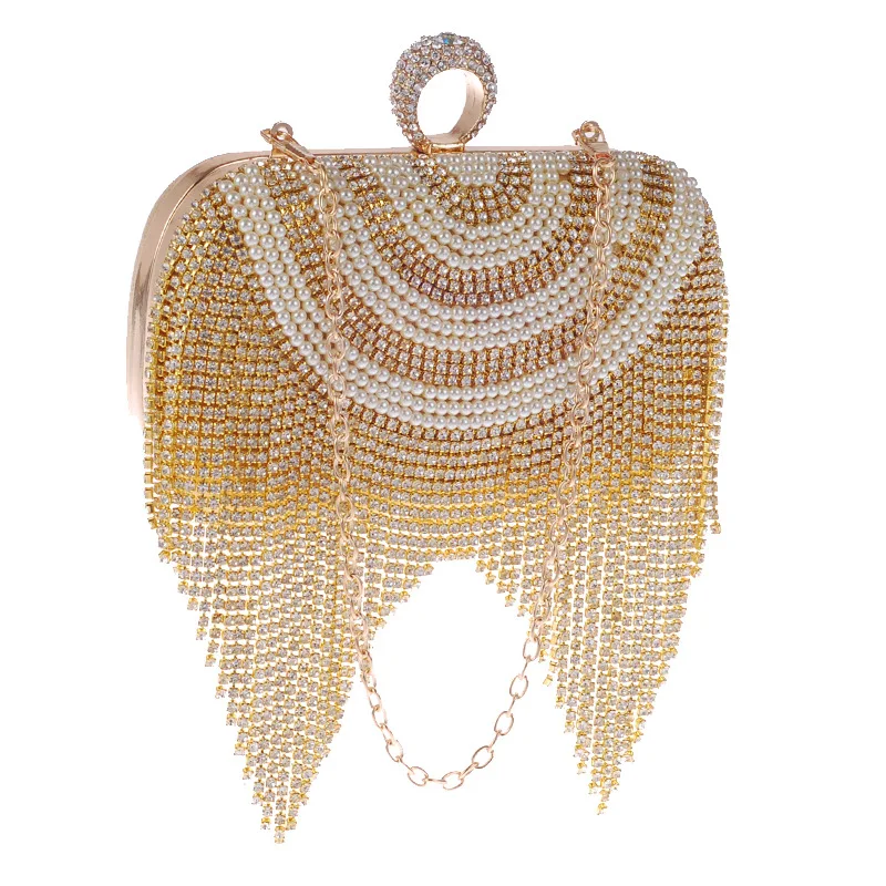 

Unique Diamante-studded Eye-catching Bag with Refine Craft, Beading Day Clutches,suitable for Elegant and Aristocratic Lady
