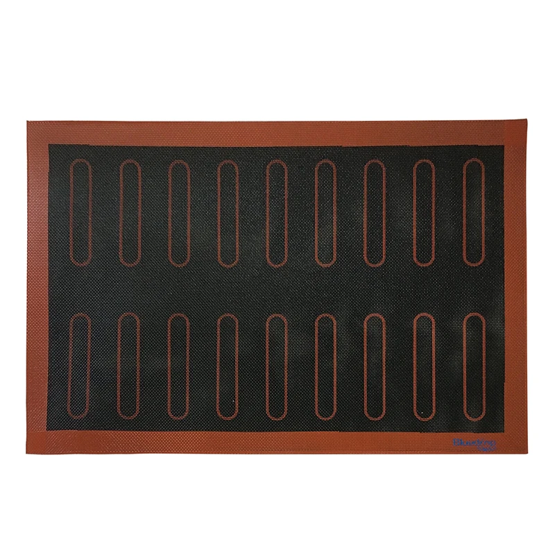 4.7 inch and 2.36 inch Eclair Baking Silicone Baking Mold Eclair 18 and 44 Cavity Non-Stick Lady finger Thumb Cake Mat