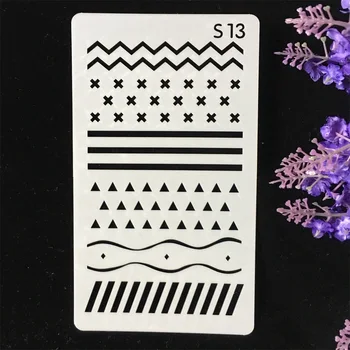 

Hot A6 Geometry Flag S13 DIY Craft Layering Stencils Wall Painting Scrapbooking Stamping Embossing Album Paper Card Template