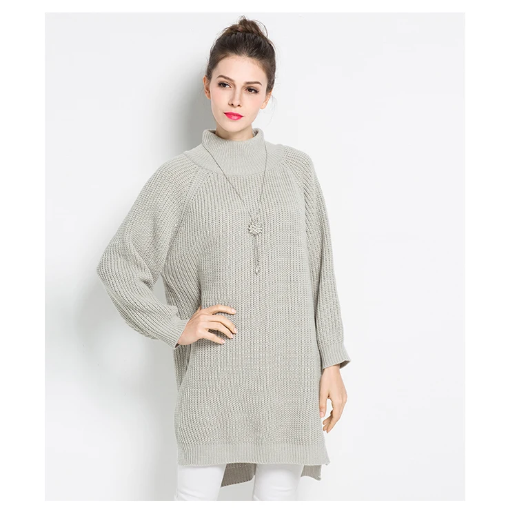 ryeon plus size sweater dress big size winter autumn long sweater (9)