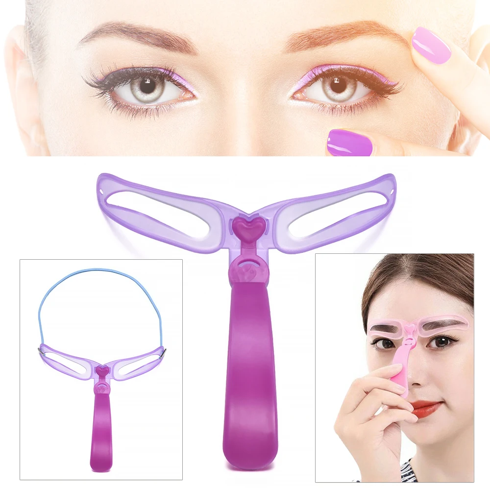 

8Pcs/Set Drop Shipping Brow Stencils Reusable Eyebrow Shaping Defining Stencils Eye Brow Drawing Guide Template Makeup Tool