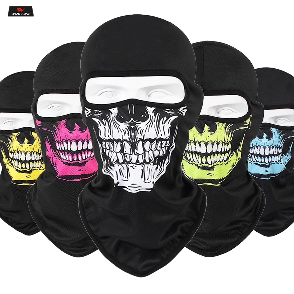 

Motorcycle Face Mask Halloween Head Scarf Neck Warmer Skull Ski Balaclava Headband Scary Face Shield Mask Outdoor Cycling 2019