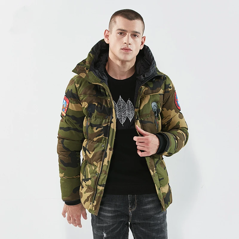 

2018 Winter Camouflage Camo Jacket Men Bomber Pilot Jacket Thicken Warm Embroidery Army Military Tactical Jacket Coat Parka Men