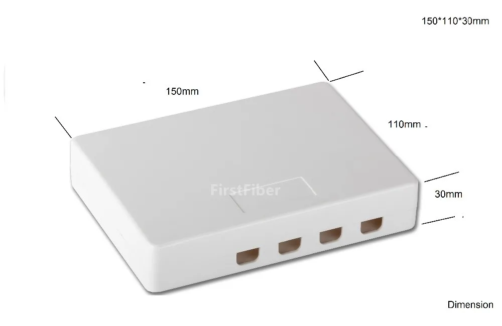 

FTTH 4 cores fiber Termination Box 4 ports 4 channels fiber socket Splitter Box