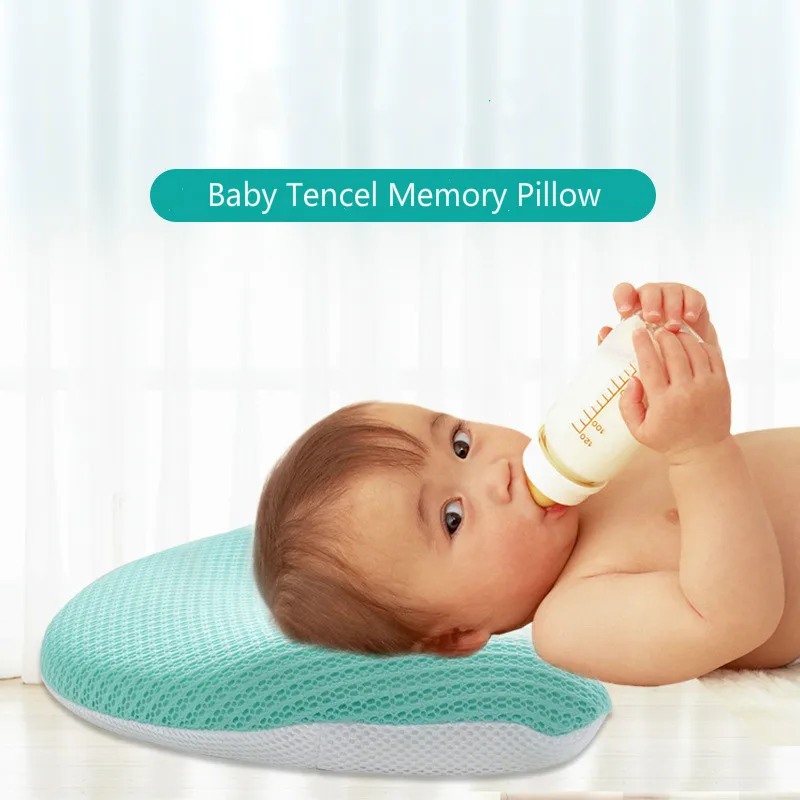 

Baby Tensile pillow Infant Sleep Shape Toddler Positioner Anti Roll Cushion Flat Bebes Head Pillow Protection Of Newborn
