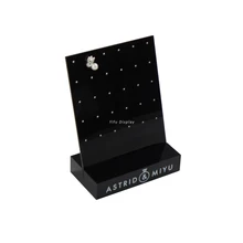 Черная акриловая подставка-витрина для сережек с 15 парами ювелирные изделия Дисплей Стенд-витрина для серег Держатель Витрина для сережек