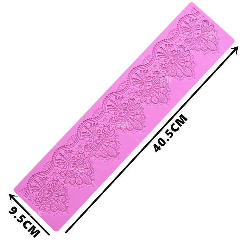 Кружевной коврик, силиконовая форма, сахарное ремесло, помадка, формы для торта, инструменты для украшения, высокое качество, кухонные аксессуары, инструменты для выпечки LS146