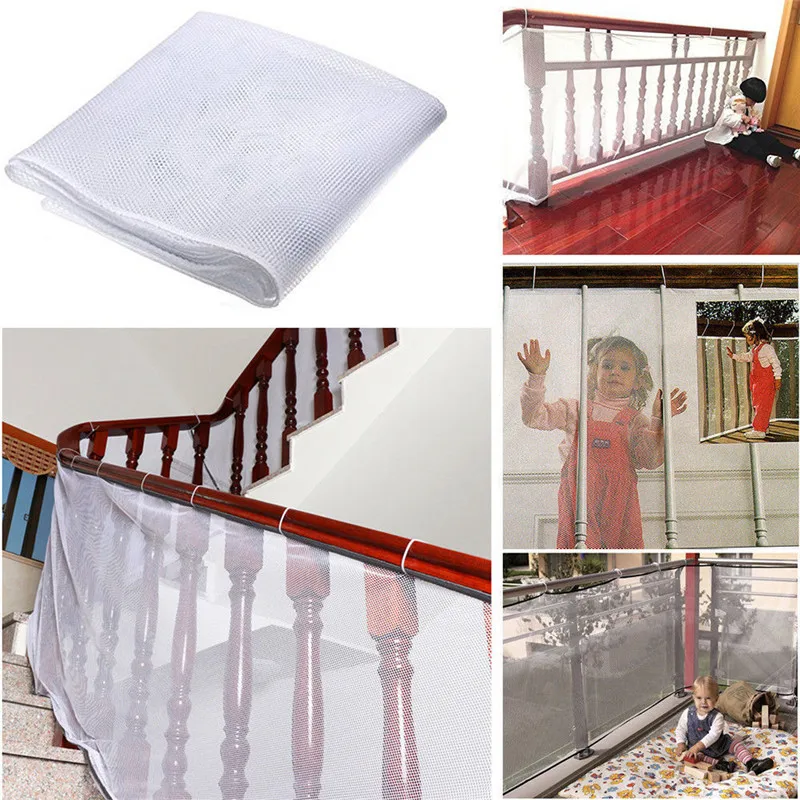 Large Size Safety 1st Railnet Net Child Guard Kids Baby Stair Balcony Deck Gate Doorways Mesh 200x75cm or 300X75cm