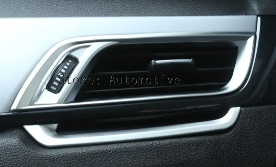 ABS Chrome центральной консоли боковой выход кондиционер Накладка для BMW X1 F48 компл. 4 шт. автомобиль Интимные аксессуары