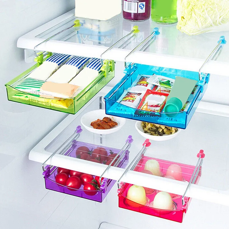 1 шт. высокого качества, на холодильник стеллаж для хранения Слои перегородка холодильник для хранения держатель выдвижной ящик организатор Кухня стеллаж