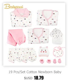 Одежда для маленьких девочек с милой собачкой мягкий хлопковый комплект одежды для новорожденных мальчиков, одежда для малышей подарок для новорожденных, 6 шт./партия пакет из полипропилена