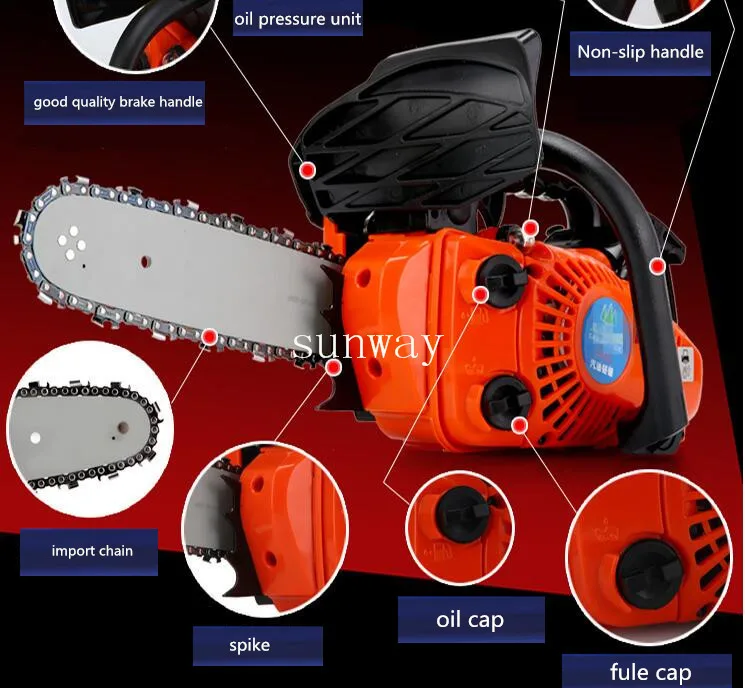1" бар 2500 цепная пила, цепная пила детали, 25cc цепная пила, легкий старт маленький двигатель с высоким качеством