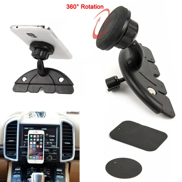 360 Rotating Car CD Mount Universal Holder Adjustable CD