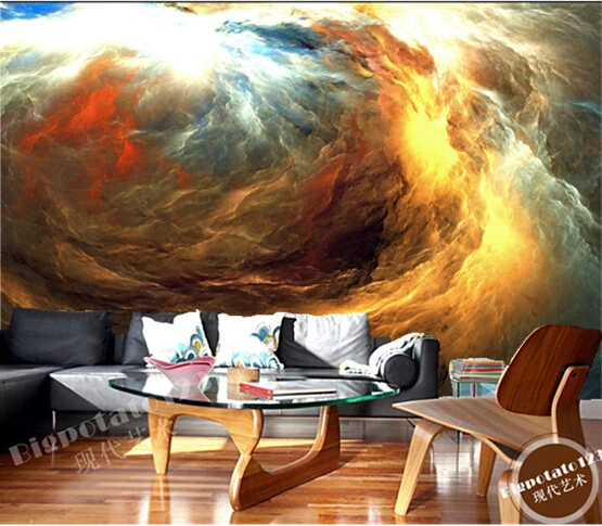 

Custom murals 3D, star Nebula for the living room bedroom ceiling TV background wall waterproof papel de parede
