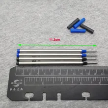 500PCS/LOT Metal pen refill More than gel pen refill writes smoother metal ball pen refill can be applied to most ballpoint pen