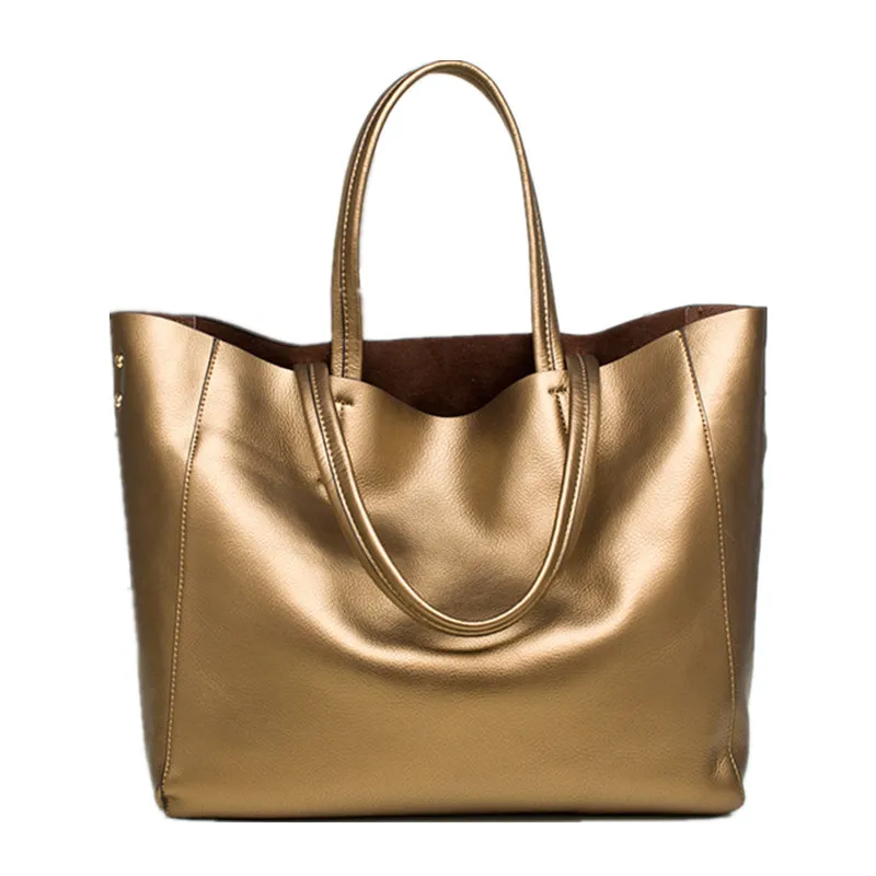 Модные однотонные(5) Большая емкость натуральная кожа женская сумочка сумка Повседневная торгового