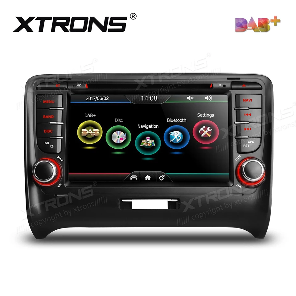 " dab+ Автомобильное Радио 2din dvd-плеер GPS для Audi TT MK2 8j(2006-2012) авто NAV 2 DIN Bluetooth Canbus SD RDS Радио S DAB/FM стерео