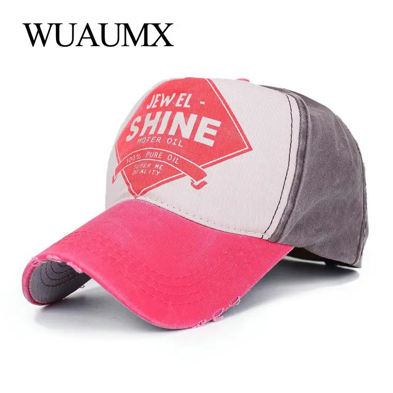 Wuaumx брендовые летние Бейсбол Кепки S для Для мужчин и женщин Письмо Shine Кости Snapback