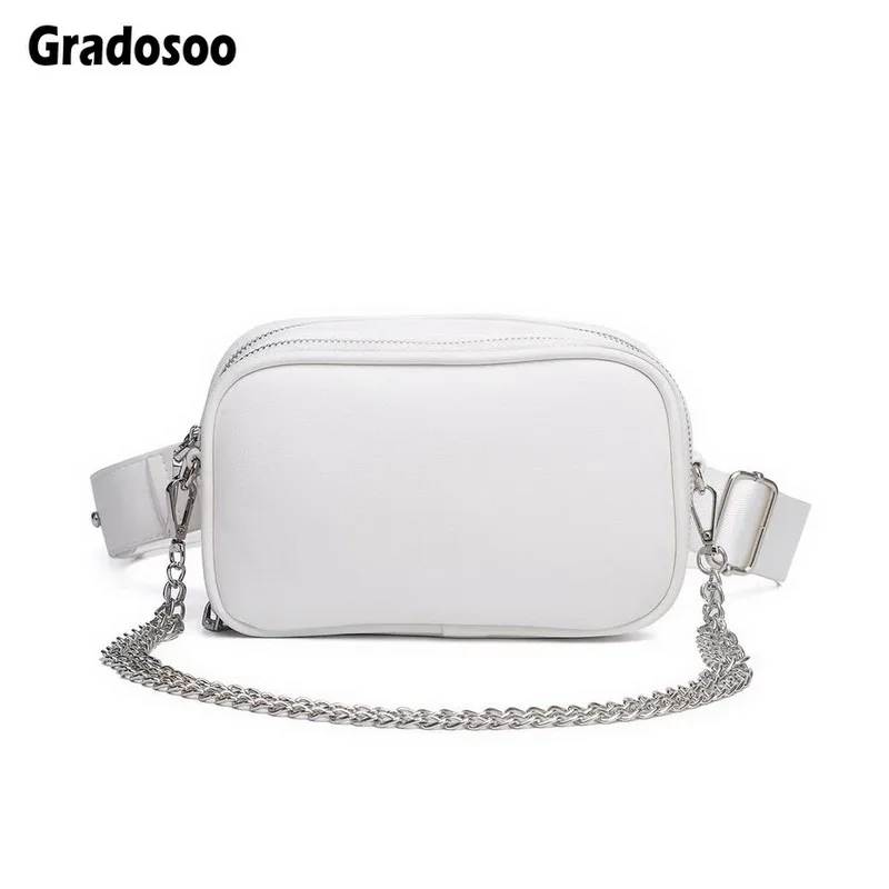 

Gradosoo Women Chest Bags Waist Bags For Women Waist Packs Belt Bag Leather Belly Bag Female Fanny Pack Women Purse Phone LBF573