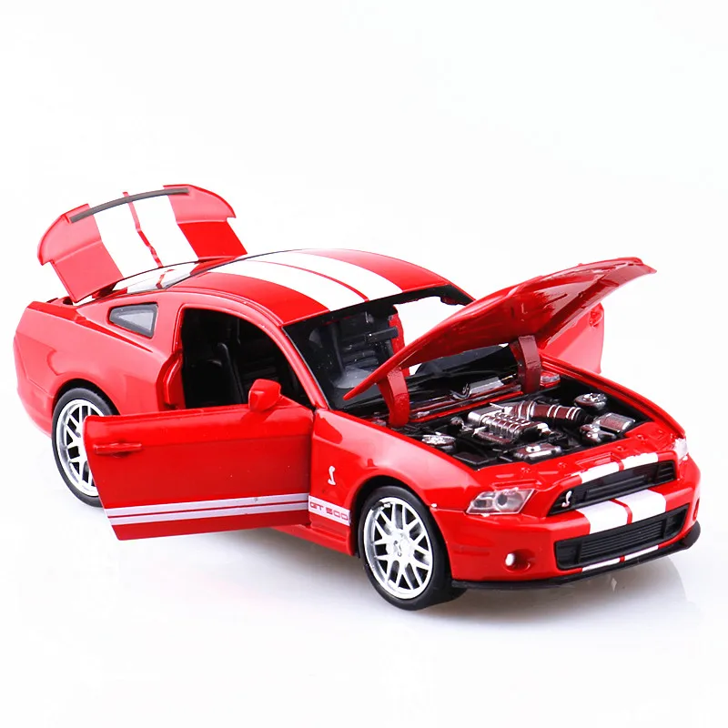 Игрушечный автомобиль Mustang Shelby GT500 из сплава 1:32 литья под давлением металлическая