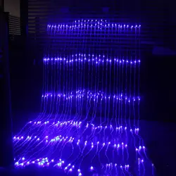 320 светодиодный лампы поток воды снег эффект занавес светодиодный Водопад огни строки 3 м * 3 м Рождественская фон свадебного торжества сад