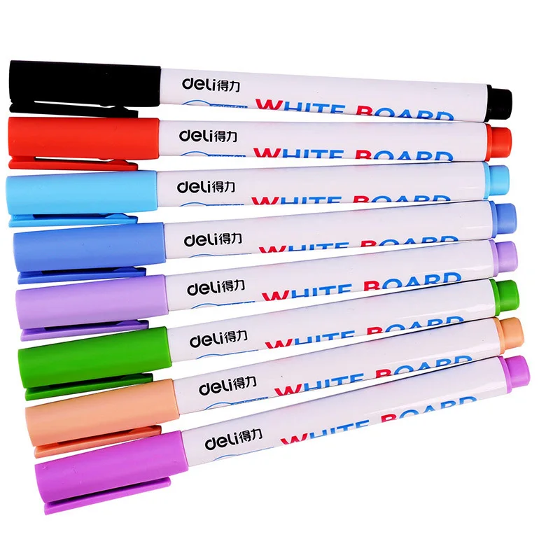 8 colors White Board Marker Set Erasable Whiteboard Pen For Metal Glass