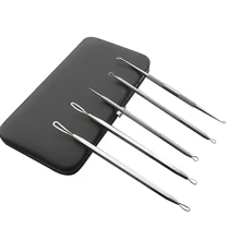 2 набора игл для удаления угрей, набор инструментов для удаления угрей, Комедон, прыщи, удаление пятен, инструменты для удаления угрей, средство для очистки пятен, уход за кожей