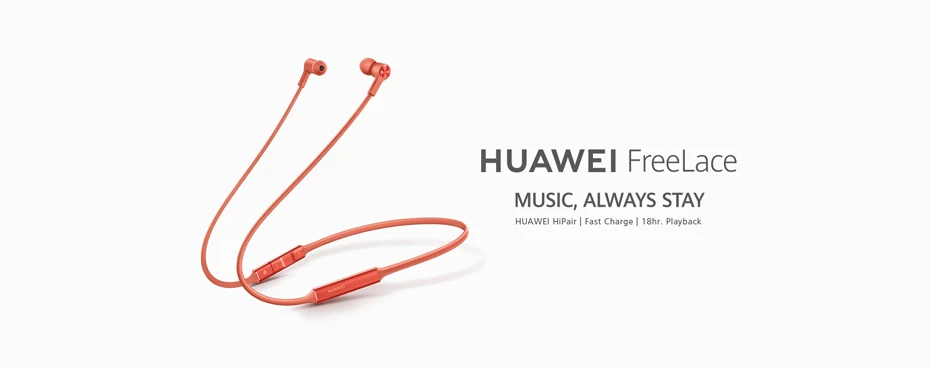 Huawei FreeLace беспроводные гарнитуры спортивные наушники huawei Bluetooth 5,0 кабель памяти металлическая полость жидкий кремний магнитный переключатель