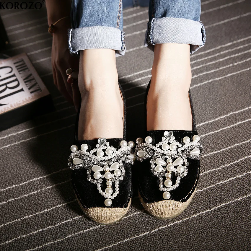 ballet flats with pearls