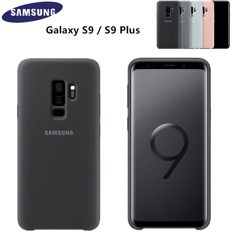 100% оригинальный силиконовый чехол для Samsung Galaxy S9/S9 Plus 6 цветов защита от износа EF