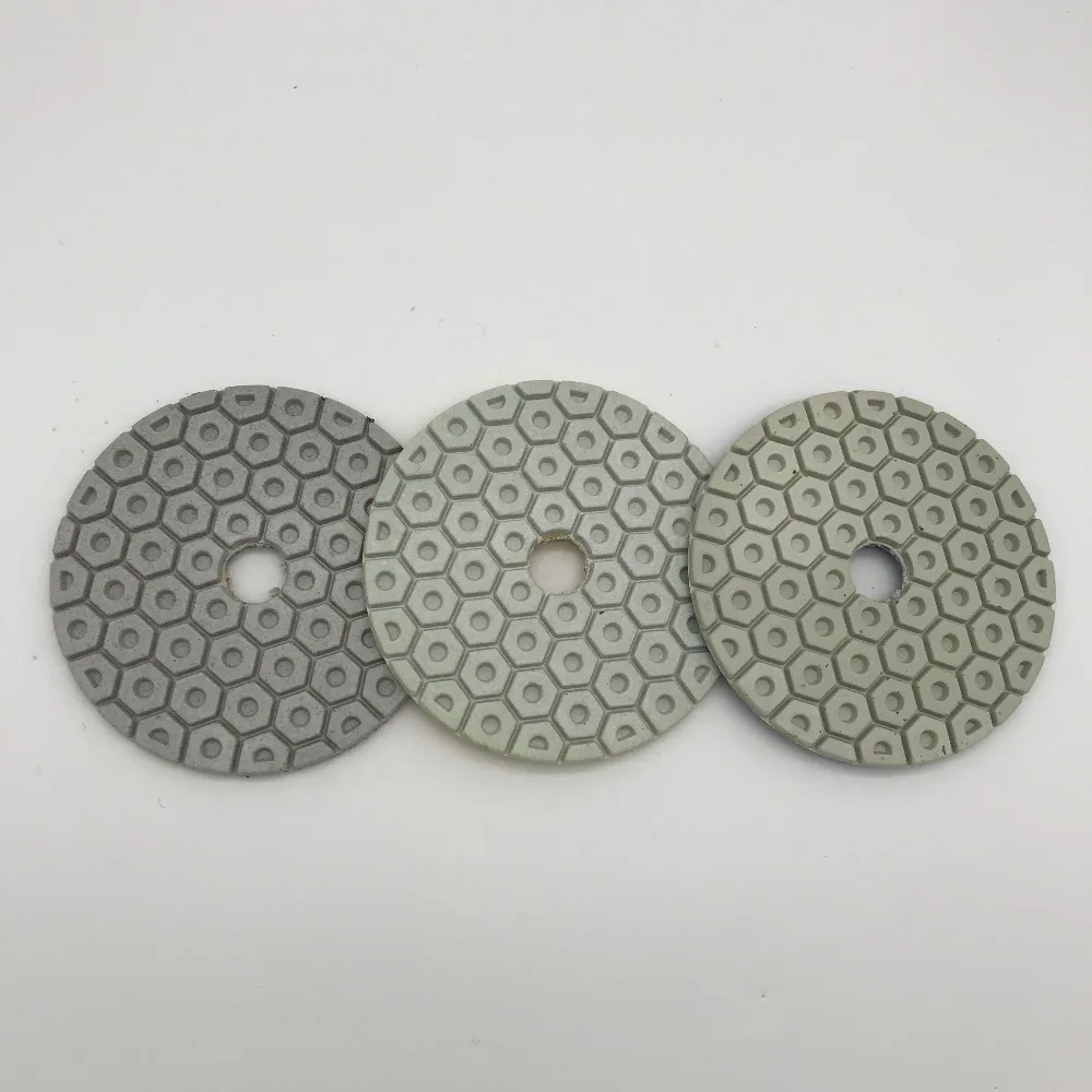 3 Step Hybrid Polishing Pad 4 inch Granite Marble Quartz Engineered