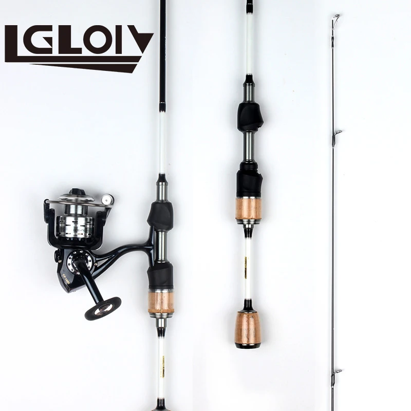 

LGLOIV 1.68M 1.8M 1.98M UL adjustable ultra light fishing rod carbon horse mouth set spinning wheel super soft suit fishing gear