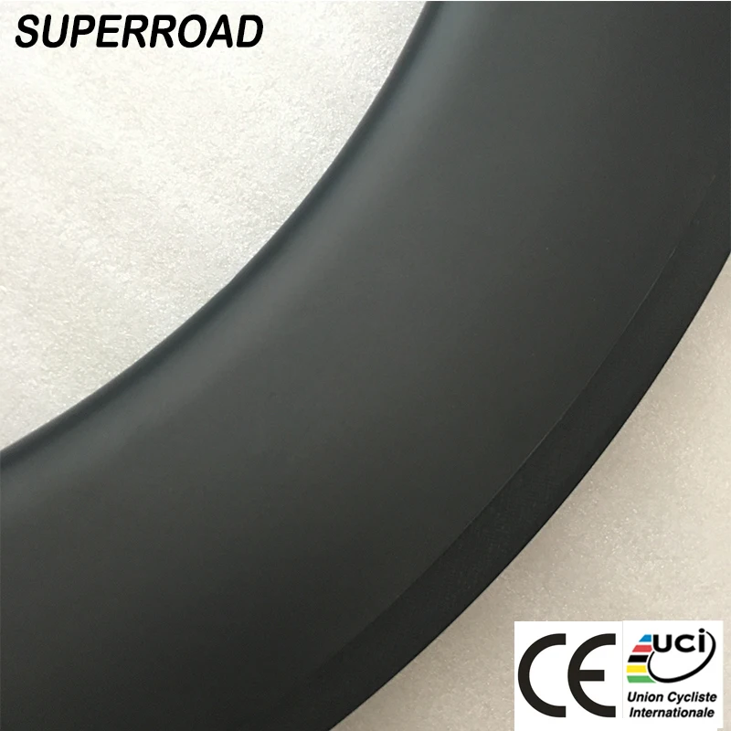 Высокое качество Superroad 28 мм в ширину 88 мм Глубокий полный углерод 700C дорожный велосипед Трубчатые Ободы Китай