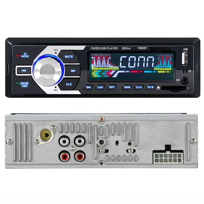 AMPrime 1 Din Автомобильный MP3 автомобильный радиоприемник проигрыватель Bluetooth FM стерео MP3 аудио плеер 1din in-dash Auroradio дистанционное управление Радио стерео