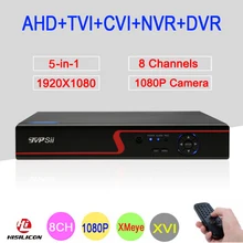 Red Panel Hi3521A XMeye 8 Channel 8CH 1080P Full HD Surveillance Video Recorder 5 in 1