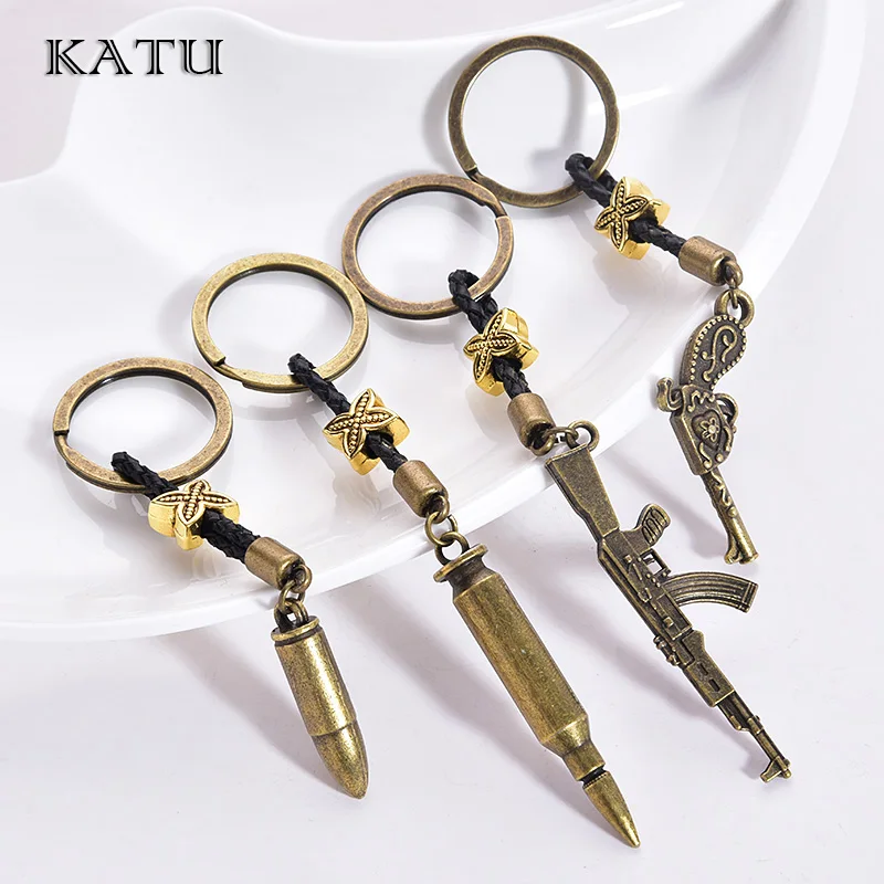 Katu Classic Weapon Key Chains Fashion Beads Fit Pandora Charms Trinket