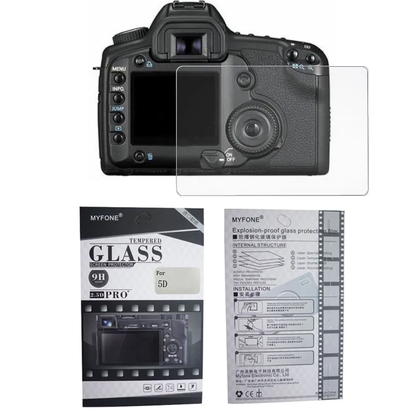 

Camera Tempered Glass Screen Protector For Canon 1DX MARK II 1DX 5D 6D 50D 60D 70D 77D 80D 200D Rebel T5 1200D Kiss X70