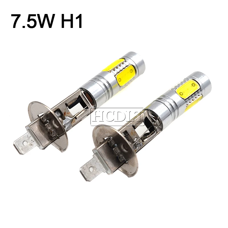 HCDLT 2PCS 7.5W High Power LED Fog Lamp Bulb H1 H3 H7 H11 9005 9006 880 881 H27 White Yellow 12V Auto Car Driving LED Lights  (16)