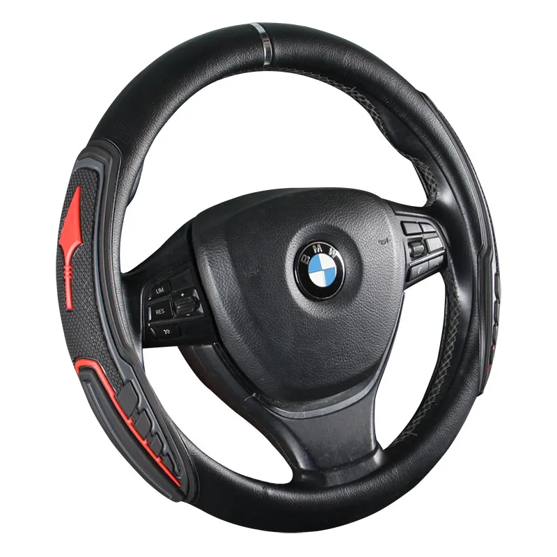 

2019New Car Steering Wheel Cover Universal Anti-SLIP Environmental Pu Leather Sports Style Case,Steering WHEEL COVER,CAR STYLING