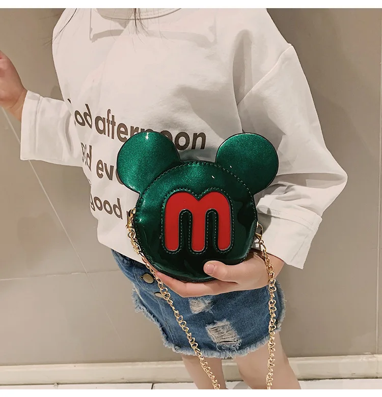 Мультяшная пеленка disney, Сумка с Микки Маусом, Детская сумка из искусственной кожи, сумка на плечо для девочек, сумка-мессенджер, милые аксессуары, сумка в подарок
