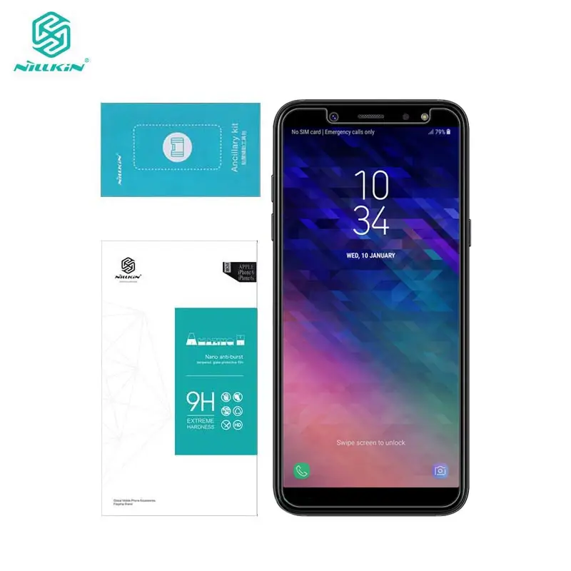 sFor Samsung A6 2018 Glass Tempered Nillkin Amazing H 0.33MM Screen Protector Glass for Samsung Galaxy A6 2018