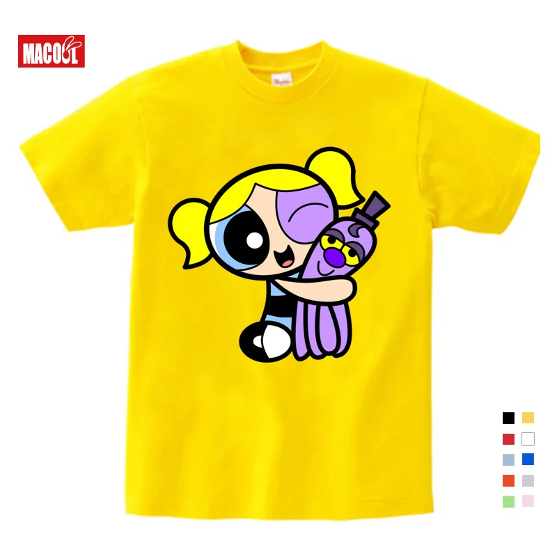 Hot Sale The Powerpuff Girls Boys Girls T Shirt Pure Cotton Short Sleeve Round Neck Tshirt Children Clothes New T-shirt 3T-9T Hot Sale The Powerpuff Girls Boys Girls T Shirt Pure Cotton Short Sleeve Round Neck Tshirt Children Clothes New T-shirt 3T-9T